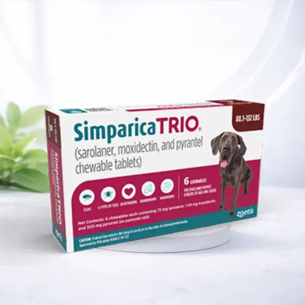 Animals Plus | Simparica Trio Carton 6 Count 88.1 132 lbs